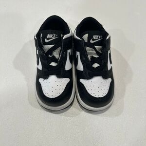 Nike Dunk Low Panda Toddler Shoes Size 5C Black White Sneaker Classic